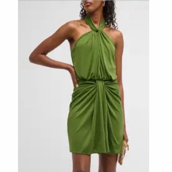 Cinq a Sept Kaily Mini Halter Dress. - Picture 2 of 10